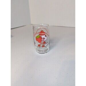 Vintage 1980 Strawberry Shortcake 3.75” Drink Glass by American Greetings